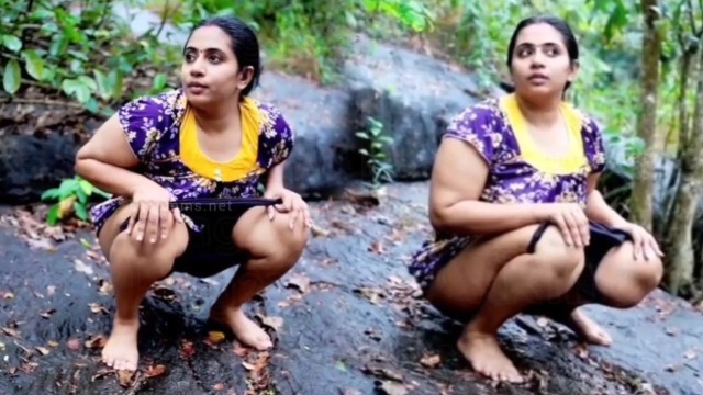 Nila nambiar showing pussy and peeing in forest